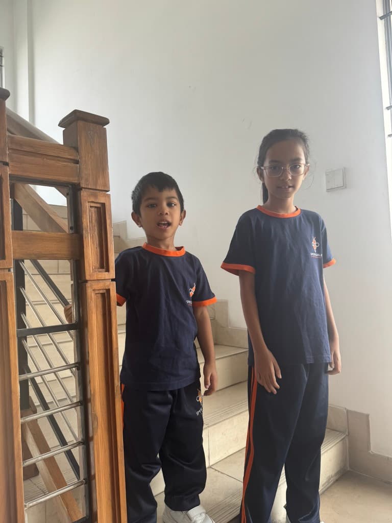 Merciha in her school uniform